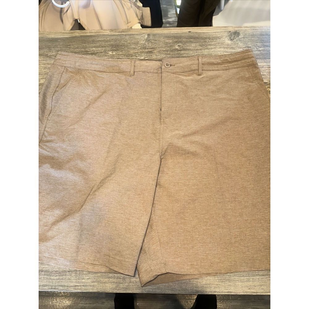 Men's 9" Hybrid Swim Shorts - Goodfellow & Co Almond Paste. Size 42” NWT. E